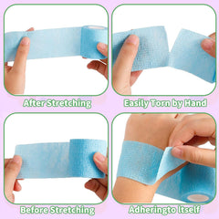 Portable, individually wrapped rolls fit in first-aid kits.