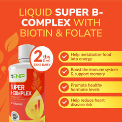 ENP Super B Complex liquid use scene in daily routine.