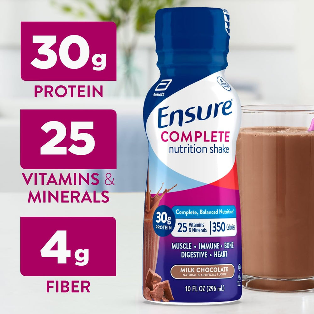 Ensure COMPLETE vanilla bottle highlighting versatile nutrition support.