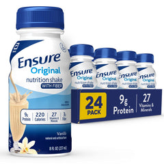 Ensure Original Vanilla shake bottle 8oz showing balanced nutrition for daily energy.