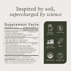Enviromedica Terraflora ingredients panel featuring polyphenols for gut wellness