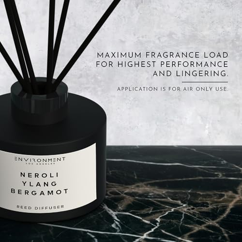 Close-up glass diffuser highlights minimalist design and non-toxic ingredients.