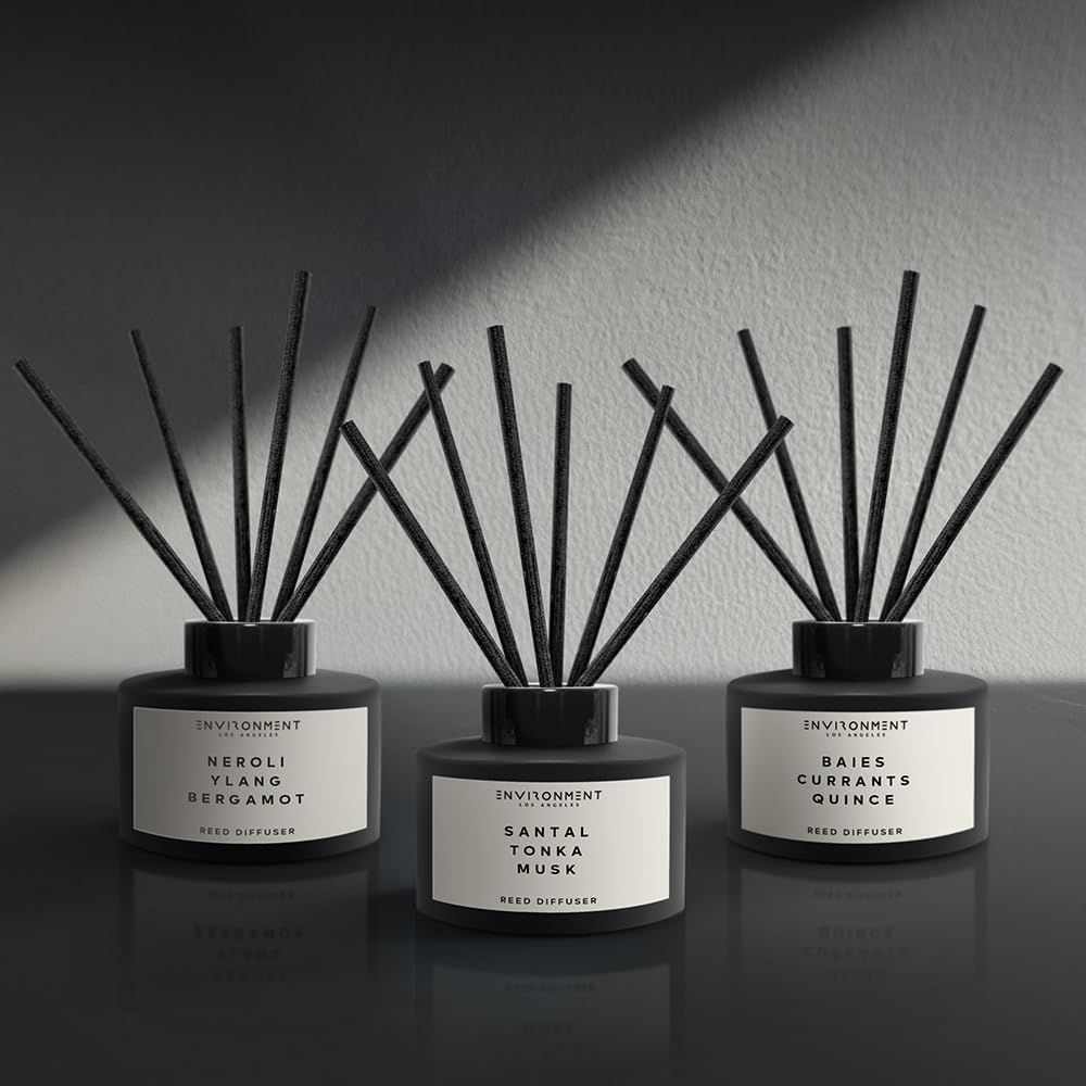 Cozy room ambience with CN5 diffuser suggests weeks of gentle scent.