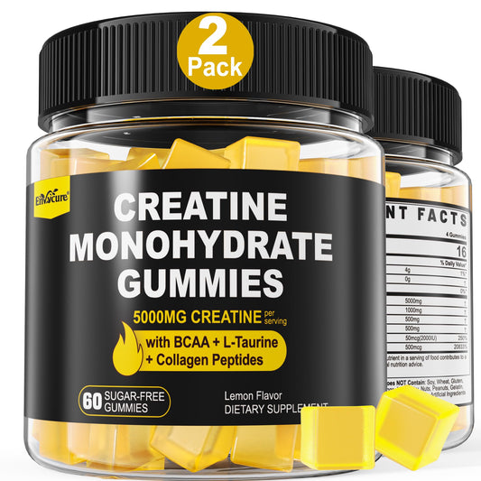 EnvyCure Creatine Monohydrate Gummies bottle for convenient post-workout support.