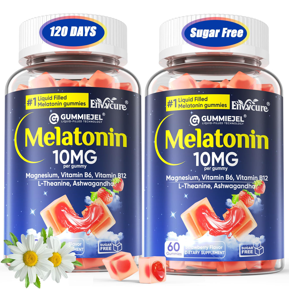 EnvyCure Melatonin Gummies bottle ready for a calming nightly routine.