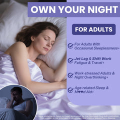 EnvyCure Melatonin Gummies ingredients board showing magnesium and herbal blend.