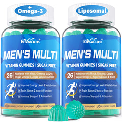 EnvyCure methylated multivitamin men gummies pack for complete daily nutrition