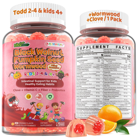 EnvyCure Para Clean Gummies bottle for kids, easy to hold and use.