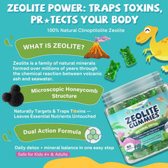 EnvyCure Zeolite Detox Gummies ingredients with Spirulina and Chlorella support immune vitality.