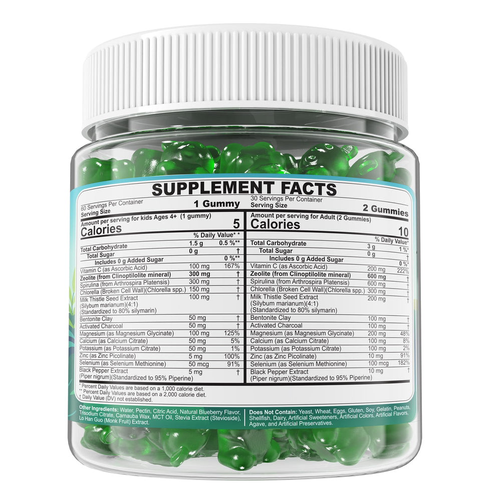 EnvyCure Zeolite Detox Gummies quality testing and non-GMO ingredients.