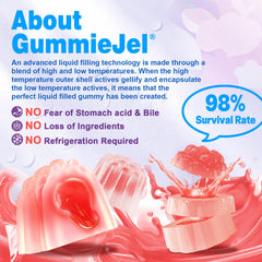 EnvyDeal probiotic gummies 60b-cfu bottle: high potency for daily digestion.