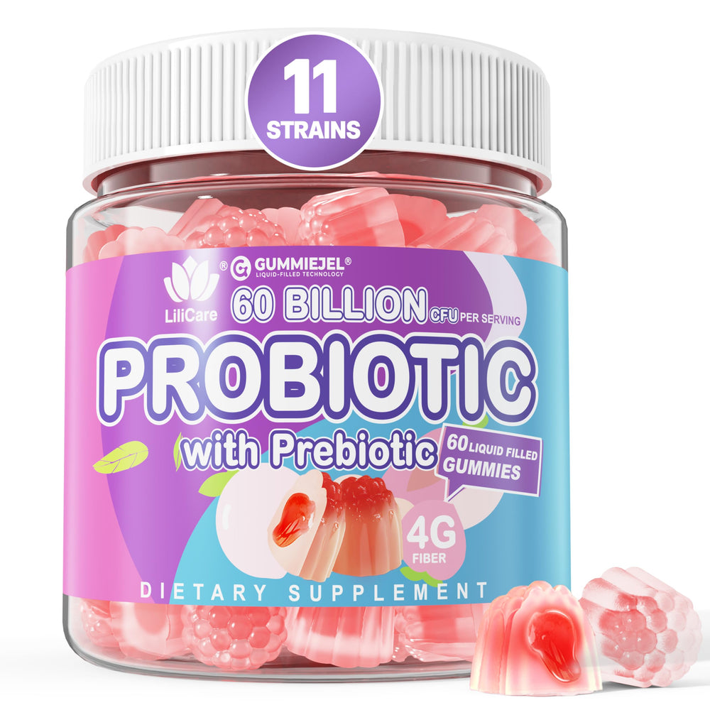 EnvyDeal Probiotic Gummies 60B bottle front promotes daily digestive balance.