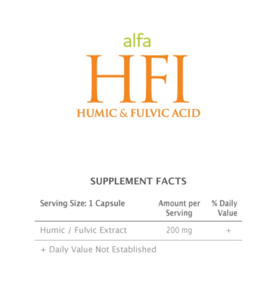 Enzacta Alfa HFI label detail with ingredients and bottle information