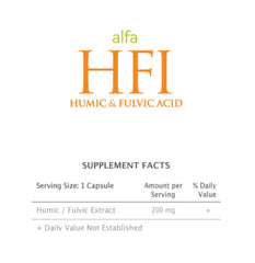 Enzacta Alfa HFI label detail with ingredients and bottle information