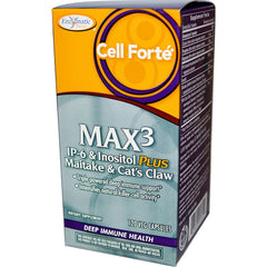 Enzymatic Therapy Cell Forte Max3 IP-6 with Maitake and Cats Claw bottle for immune support