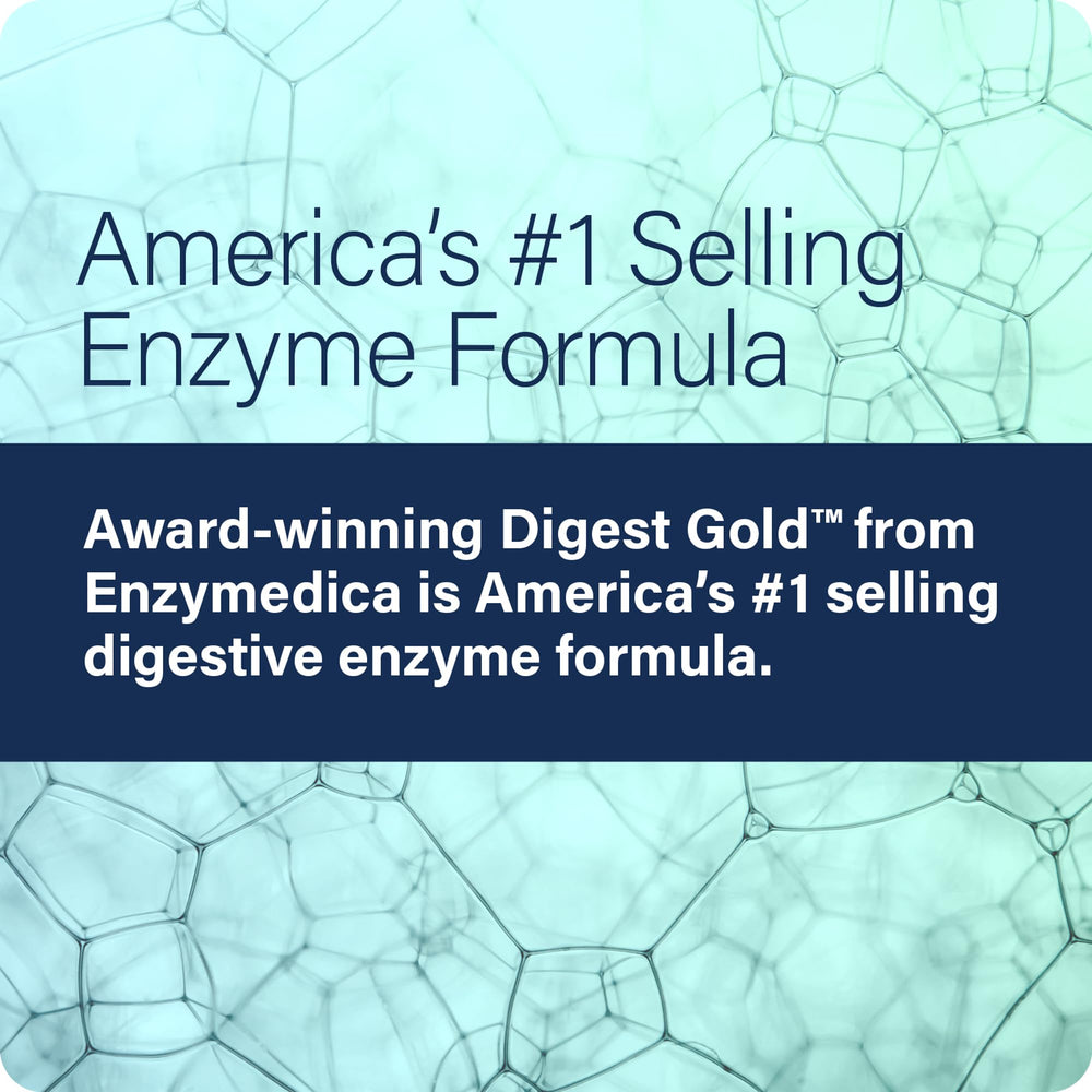 Digest Gold label detail emphasizes Thera-blend and enzyme types