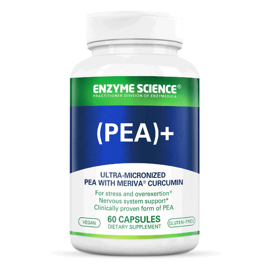 Enzyme Science PEA+ bottle for daily physiological support.
