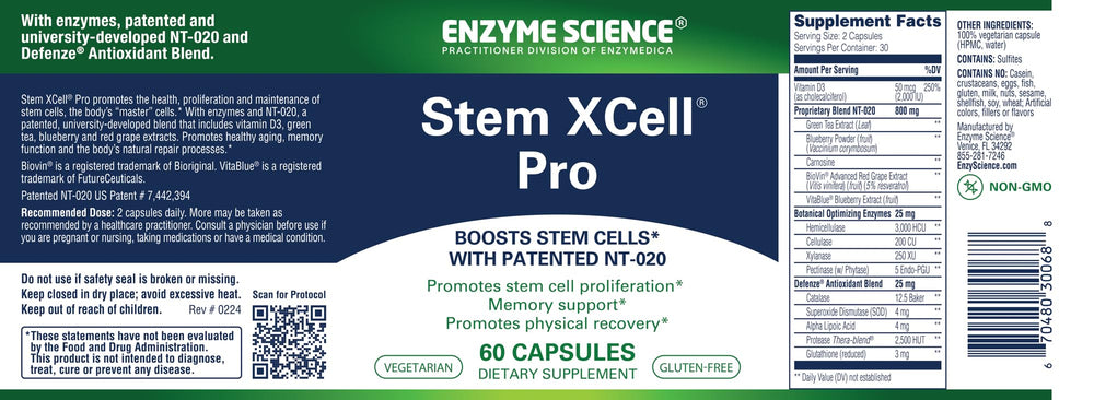 Stem XCell Pro bottle displayed on a shelf for convenient daily use