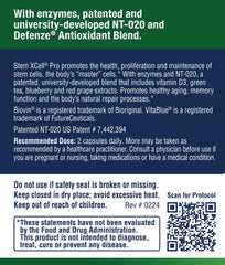 Enzyme Science Stem XCell Pro label detail and formulation notes