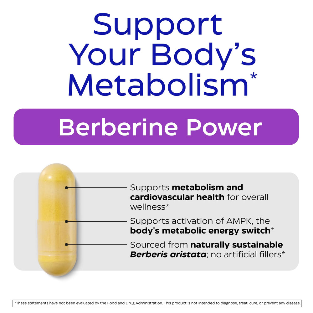 Enzymedica Berberine HCl 510mg capsules emphasize delayed-release design for absorption