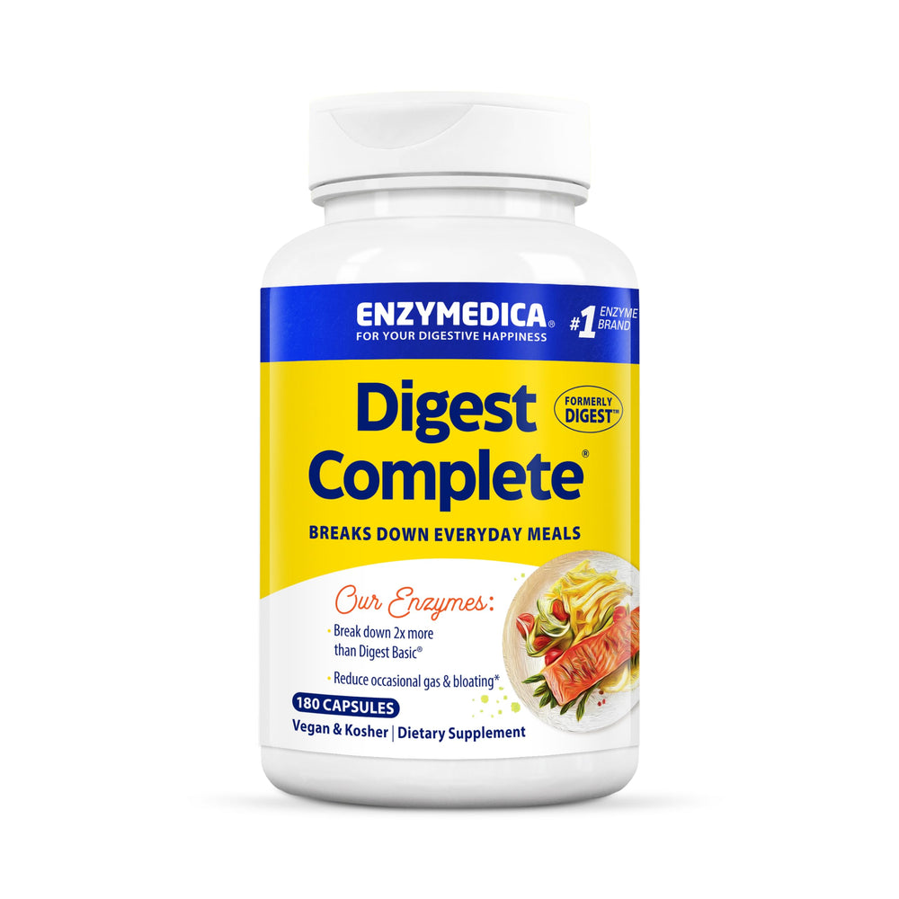 Enzymedica Digest Complete bottle pour for meal time digestive support