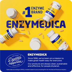 Enzymedica Digest Gold ATPro back-of-bottle nutrition panel.