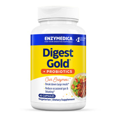 Enzymedica Digest Gold bottle front supports everyday digestive comfort.