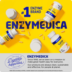 Daily digestive support with Enzymedica chewables for energy and comfort.
