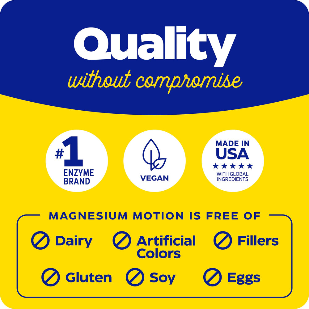 Enzymedica Magnesium Motion malate energy visualization suggesting stress-related fatigue relief