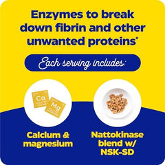 Nattokinase ingredient panel in Natto-K highlighting active components