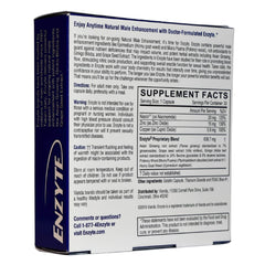 Enzyte morning-routine scene shows simple daily pill intake.