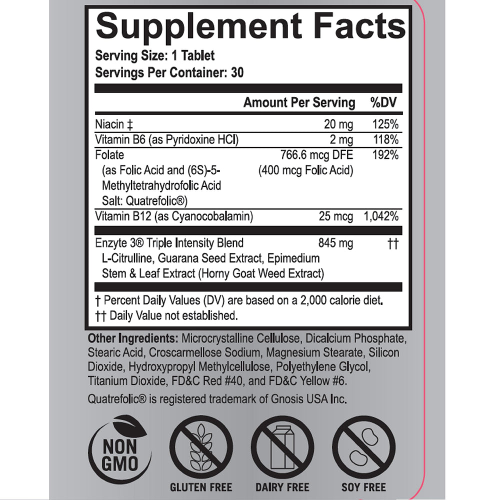 Epimedium Horny Goat Weed in Enzyte3 supports vascular function.