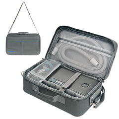 EonRivet Premium CPAP Travel Bag front view with organized storage for ResMed AirSense