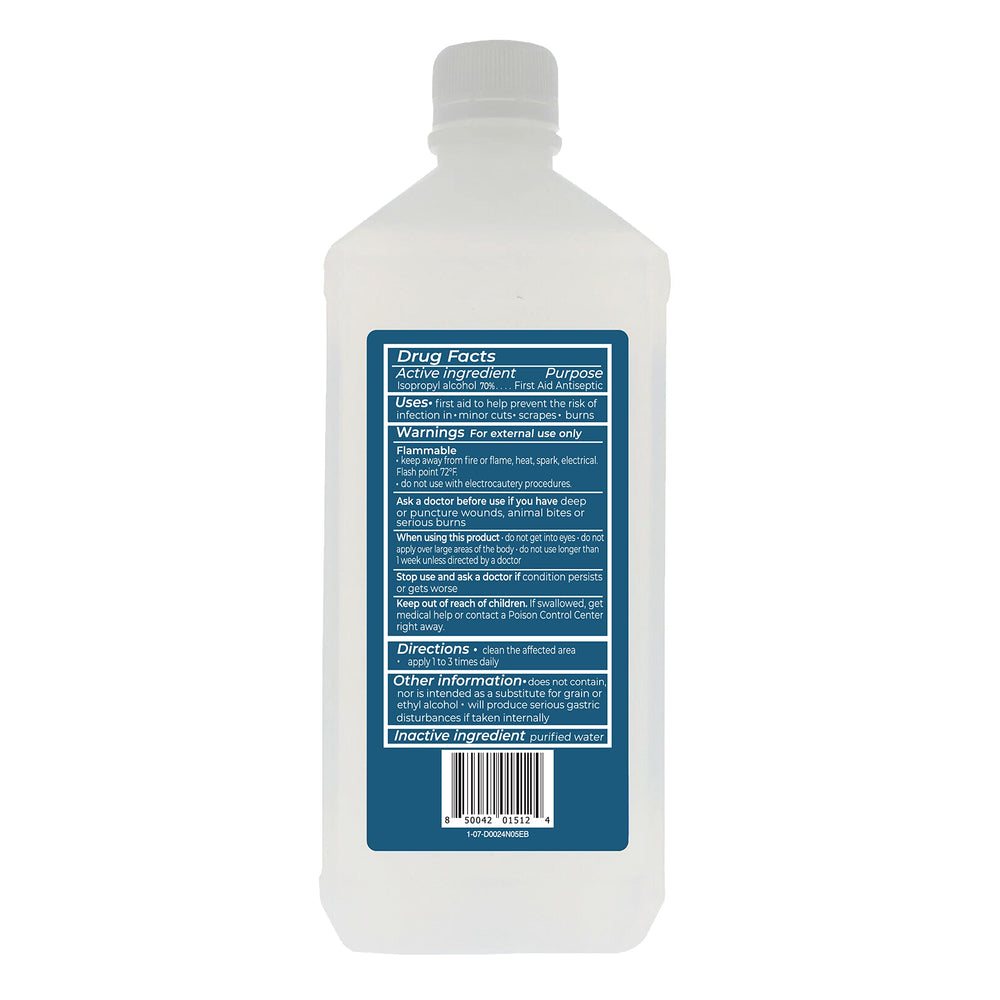 Epic Medical Supply isopropyl alcohol bottle in multi-use scenarios like travel and home.