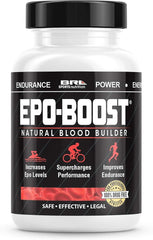 EPO-Boost natural blood builder bottle front shows endurance support.