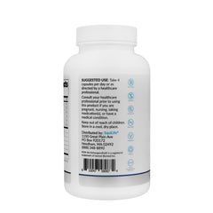 Equilife Thyroid Support label close-up with gluten-free formula notes.