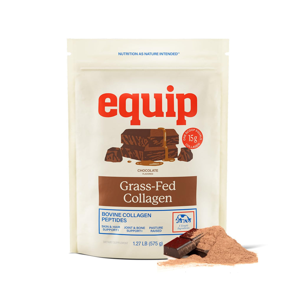 Equip Grass-Fed Collagen Powder bottle for daily use in smoothies or coffee