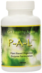 ERC Enzymes P-A-L Plus bottle close-up highlighting plant-based digestion support