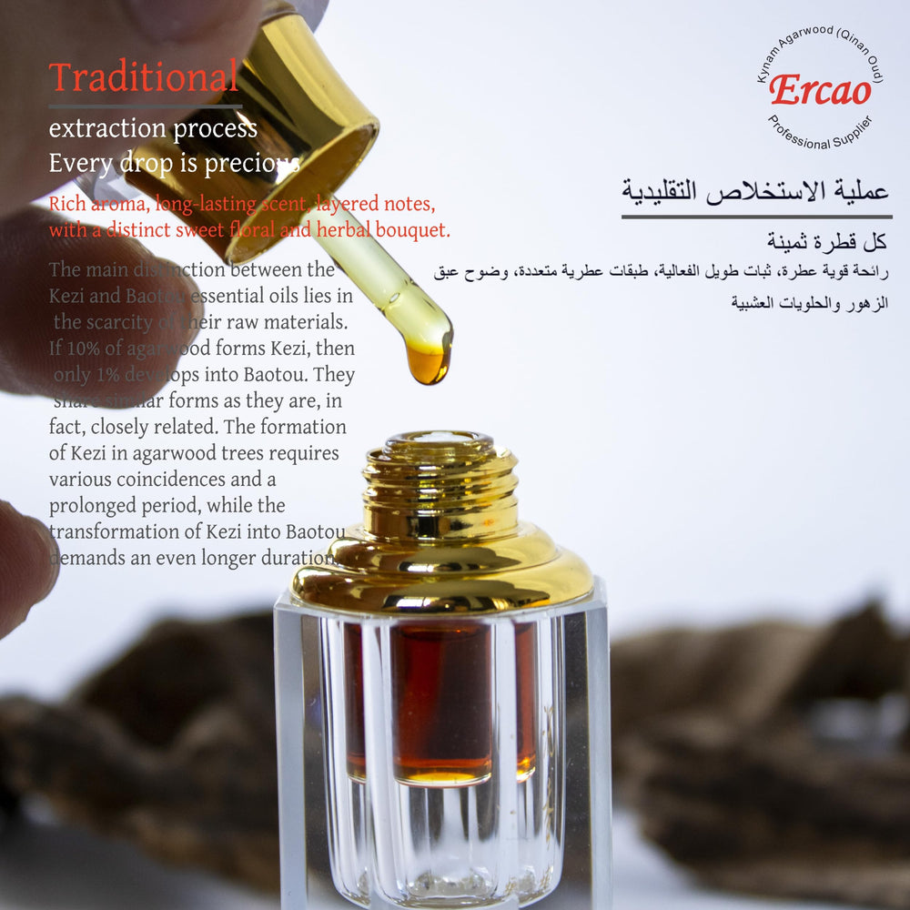 Ercao Bantou-Hainan oud perfume blend friendly with sandalwood and cedarwood