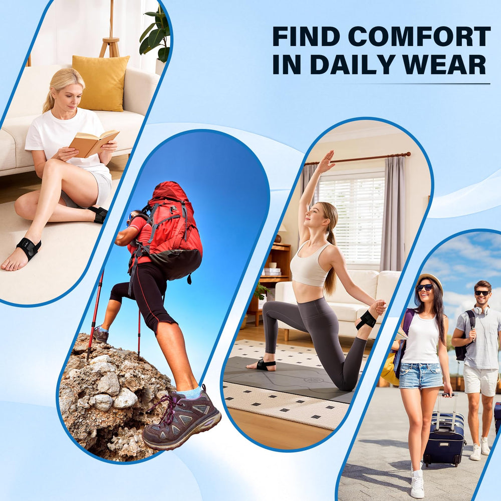 ERGOfoot easy-to-wear design lets you find comfort quickly