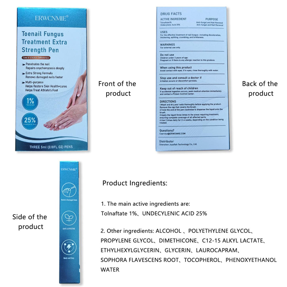 ERWCNMIE nail care solution for yellowed or brittle nails at home