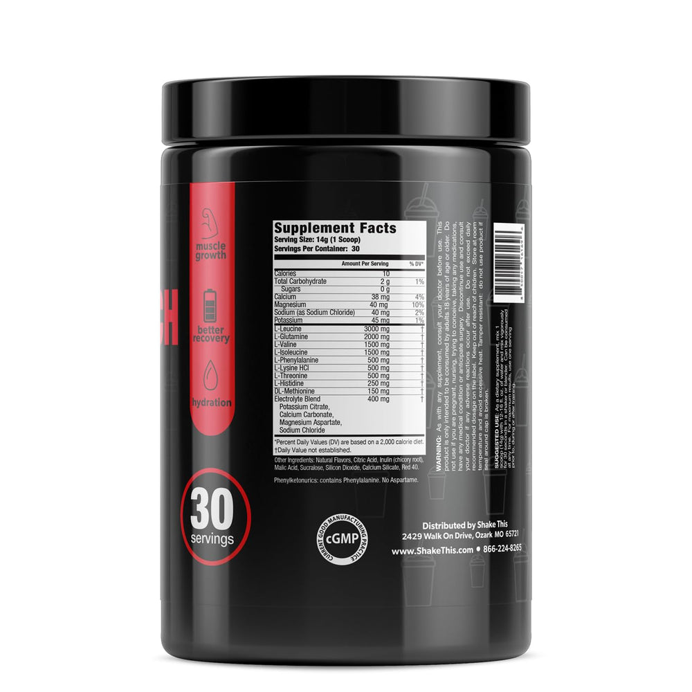 ES FIT Amino Powder in shaker-ready mix for on-the-go performance.