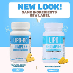 ES Global Brands Legere Lipo-BC B-Complex bottle back highlights ingredients.