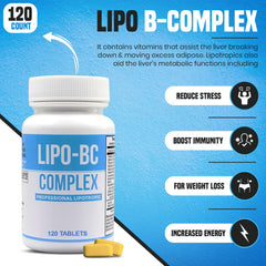 Legere Lipo-BC B-Complex packaging box on shelf for energy wellness.