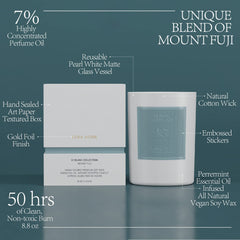 ESNA HOME candle packaging gift-ready shot suggests a thoughtful present for special occasions.