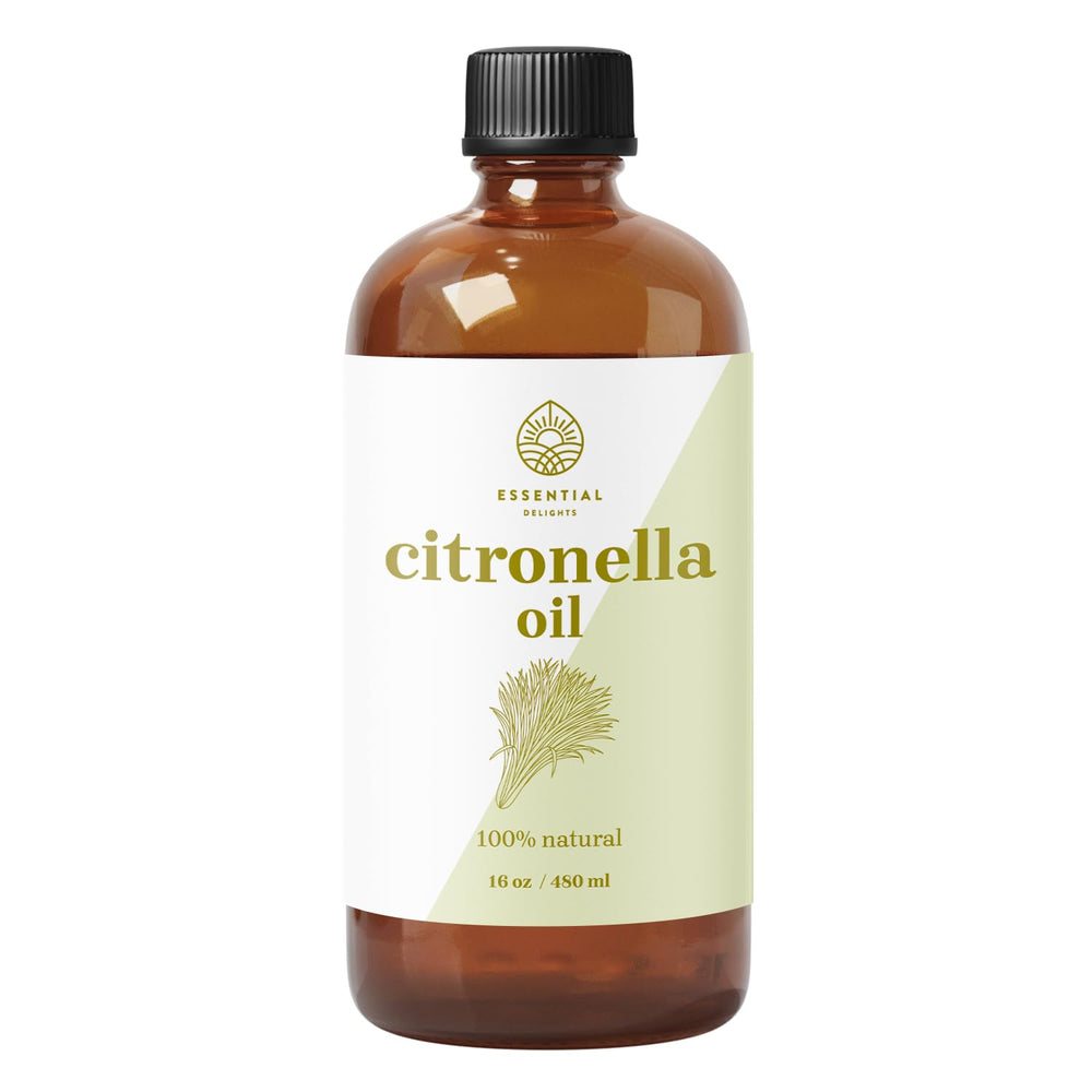 Essential Delights Citronella Oil bottle for outdoor diffusers and sprays