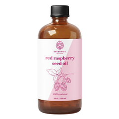 Essential Delights Red Raspberry Seed Oil bottle ready for skin hydration.