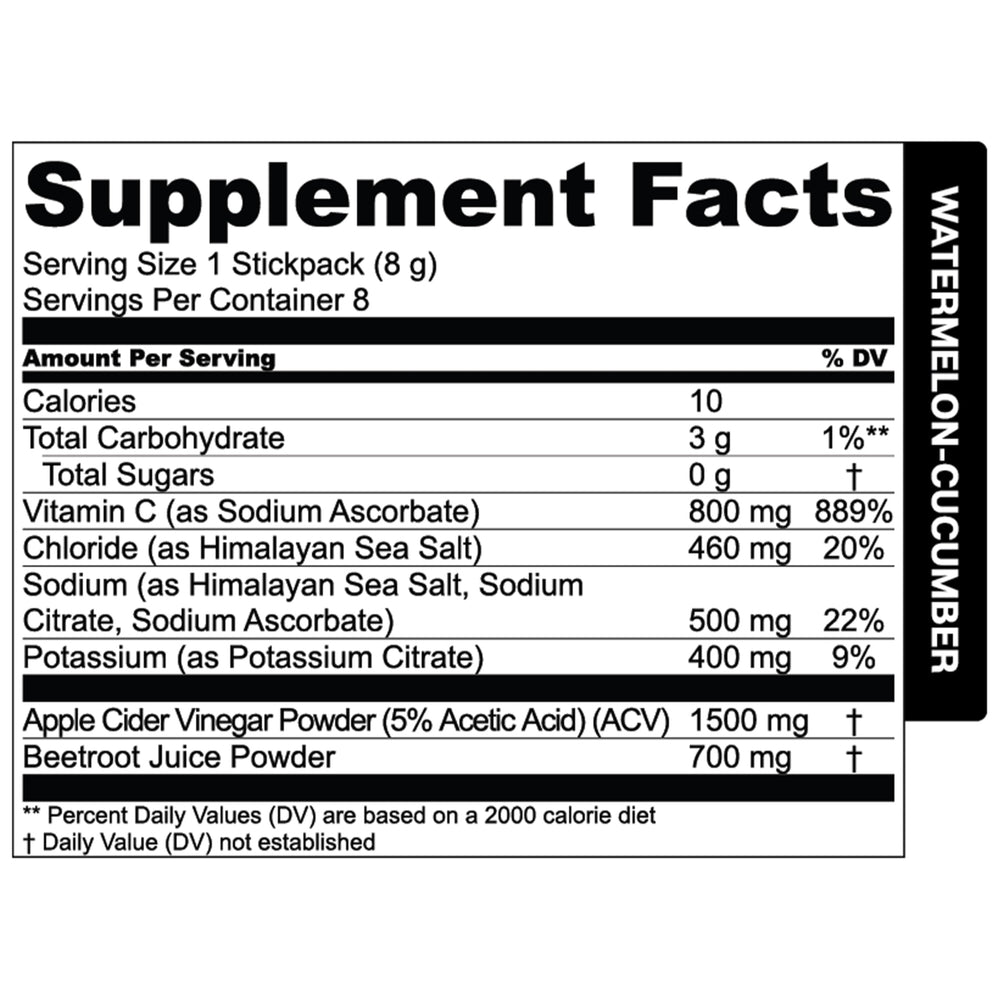 Essential Elements Apple Cider Vinegar and Vitamin C boost in hydration mix
