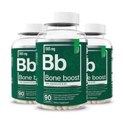 Essential Elements Bone Boost bottle label highlights the bone support formula for daily use.