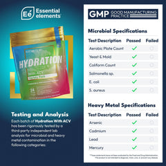 Essential Elements Hydration Packets Blue Raspberry Lemonade flavor close-up